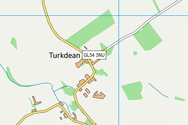 GL54 3NU map - OS VectorMap District (Ordnance Survey)