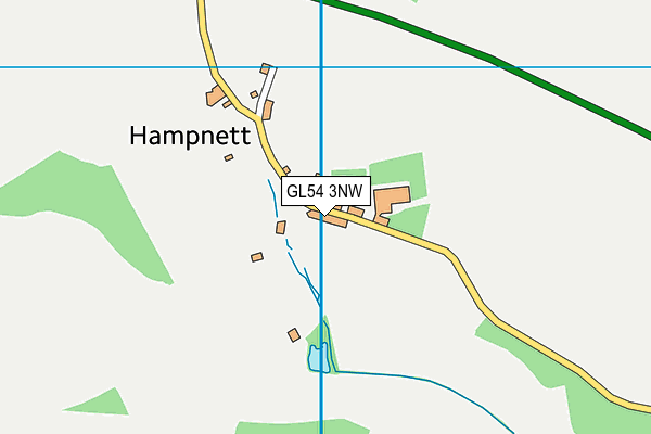 GL54 3NW map - OS VectorMap District (Ordnance Survey)