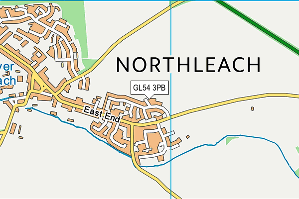 GL54 3PB map - OS VectorMap District (Ordnance Survey)