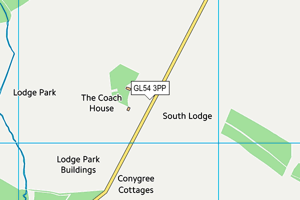 GL54 3PP map - OS VectorMap District (Ordnance Survey)