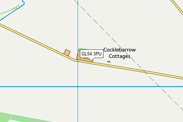 GL54 3PU map - OS VectorMap District (Ordnance Survey)