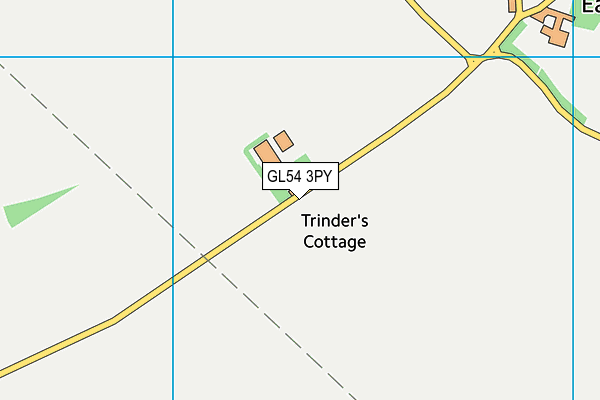 GL54 3PY map - OS VectorMap District (Ordnance Survey)