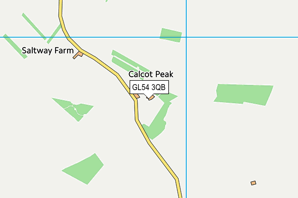 GL54 3QB map - OS VectorMap District (Ordnance Survey)