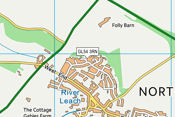 GL54 3RN map - OS VectorMap District (Ordnance Survey)