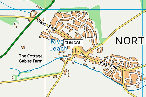 GL54 3WU map - OS VectorMap District (Ordnance Survey)