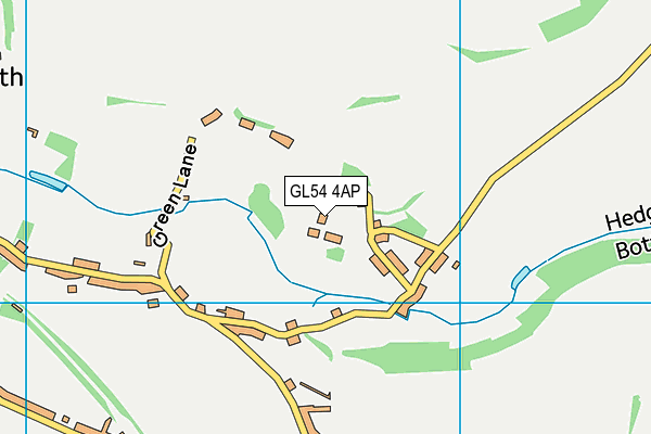 GL54 4AP map - OS VectorMap District (Ordnance Survey)