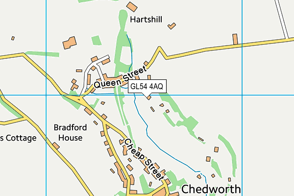 GL54 4AQ map - OS VectorMap District (Ordnance Survey)