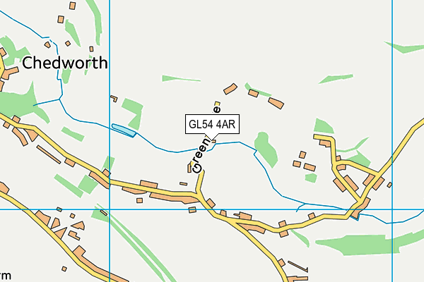 GL54 4AR map - OS VectorMap District (Ordnance Survey)