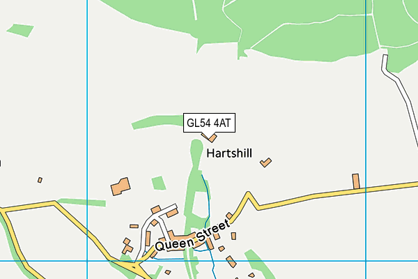 GL54 4AT map - OS VectorMap District (Ordnance Survey)