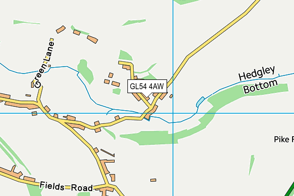 GL54 4AW map - OS VectorMap District (Ordnance Survey)