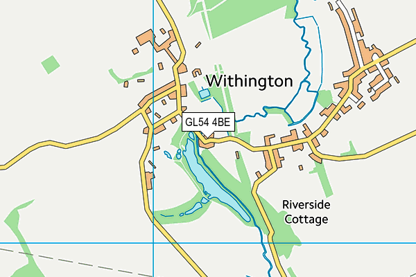 GL54 4BE map - OS VectorMap District (Ordnance Survey)