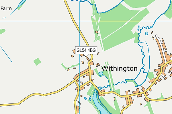 GL54 4BG map - OS VectorMap District (Ordnance Survey)