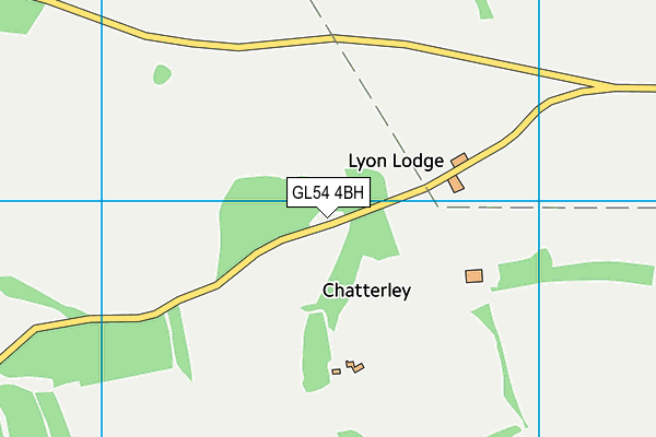 GL54 4BH map - OS VectorMap District (Ordnance Survey)