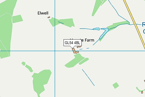 GL54 4BL map - OS VectorMap District (Ordnance Survey)