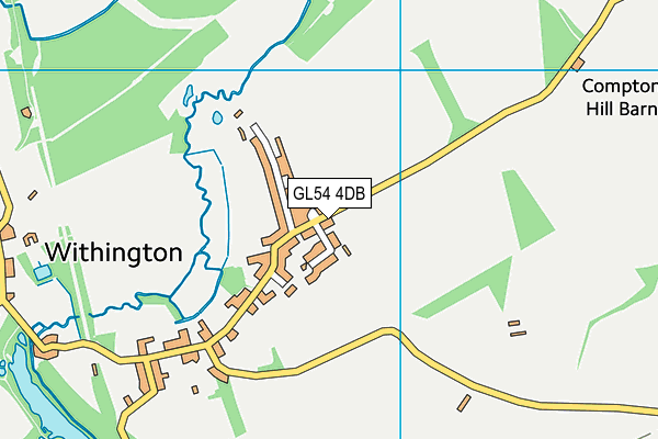 GL54 4DB map - OS VectorMap District (Ordnance Survey)