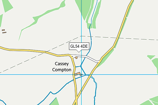 GL54 4DE map - OS VectorMap District (Ordnance Survey)