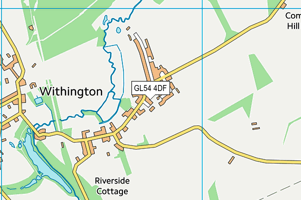 GL54 4DF map - OS VectorMap District (Ordnance Survey)