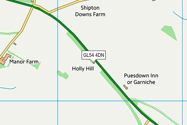 GL54 4DN map - OS VectorMap District (Ordnance Survey)