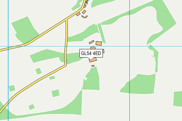 GL54 4ED map - OS VectorMap District (Ordnance Survey)