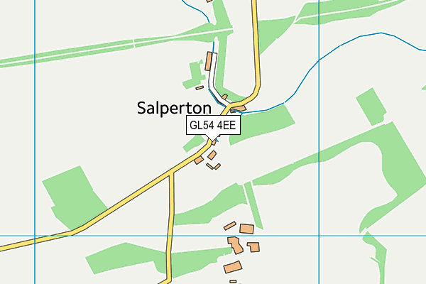 GL54 4EE map - OS VectorMap District (Ordnance Survey)