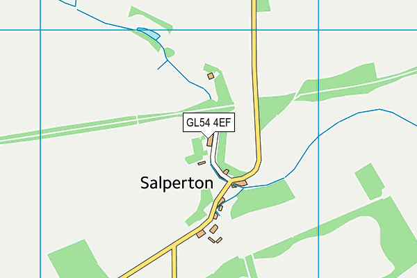 GL54 4EF map - OS VectorMap District (Ordnance Survey)