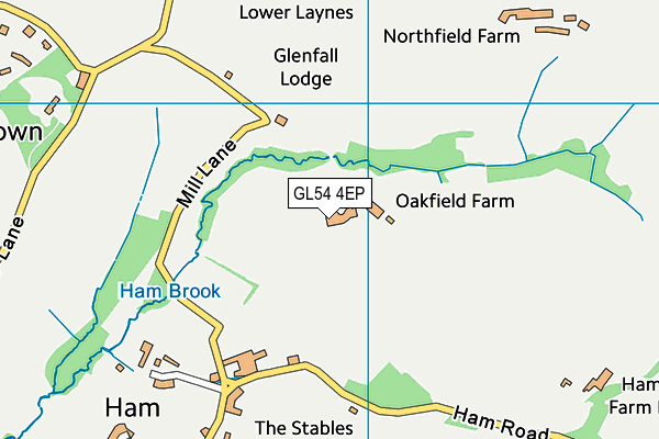 GL54 4EP map - OS VectorMap District (Ordnance Survey)