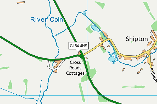 GL54 4HS map - OS VectorMap District (Ordnance Survey)