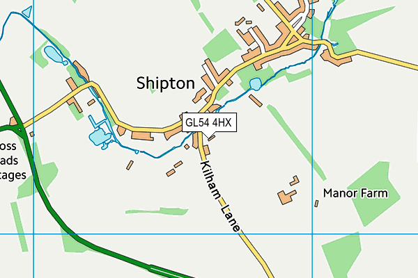 GL54 4HX map - OS VectorMap District (Ordnance Survey)