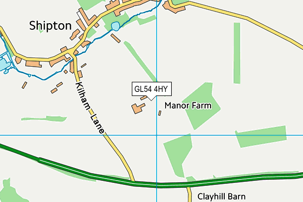 GL54 4HY map - OS VectorMap District (Ordnance Survey)