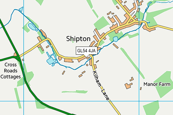 GL54 4JA map - OS VectorMap District (Ordnance Survey)