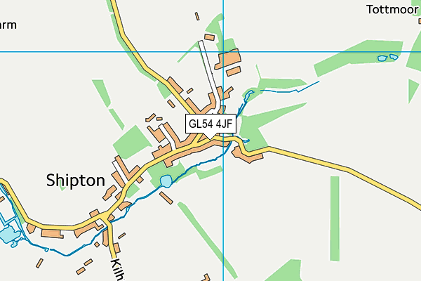 GL54 4JF map - OS VectorMap District (Ordnance Survey)