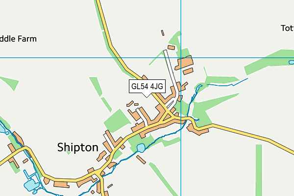 GL54 4JG map - OS VectorMap District (Ordnance Survey)