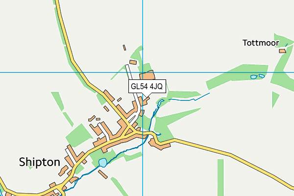 GL54 4JQ map - OS VectorMap District (Ordnance Survey)