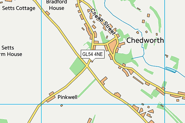 GL54 4NE map - OS VectorMap District (Ordnance Survey)