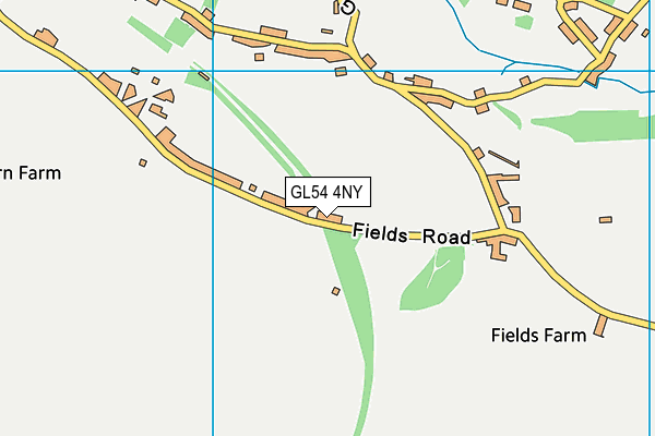 GL54 4NY map - OS VectorMap District (Ordnance Survey)