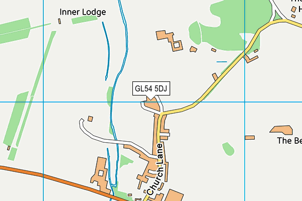 GL54 5DJ map - OS VectorMap District (Ordnance Survey)