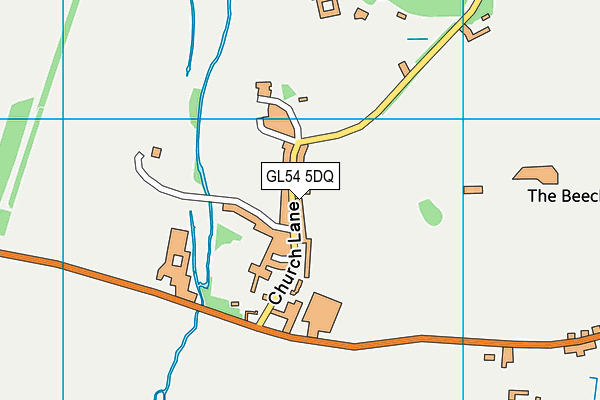GL54 5DQ map - OS VectorMap District (Ordnance Survey)