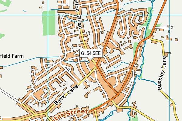 Winchcombe Sports Hall map (GL54 5EE) - OS VectorMap District (Ordnance Survey)
