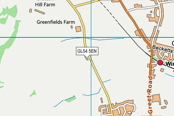 GL54 5EN map - OS VectorMap District (Ordnance Survey)