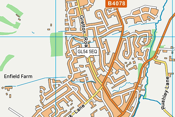 GL54 5EQ map - OS VectorMap District (Ordnance Survey)
