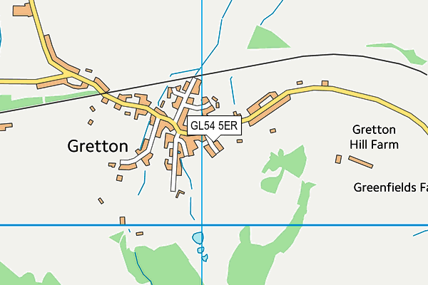 GL54 5ER map - OS VectorMap District (Ordnance Survey)