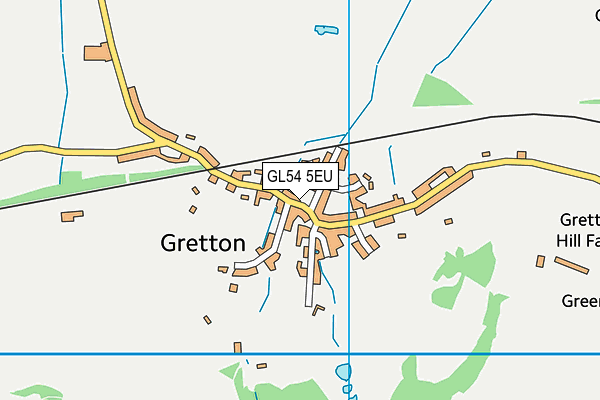 GL54 5EU map - OS VectorMap District (Ordnance Survey)