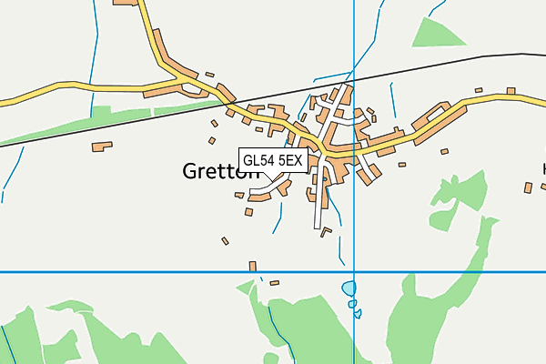 GL54 5EX map - OS VectorMap District (Ordnance Survey)