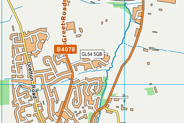 GL54 5GB map - OS VectorMap District (Ordnance Survey)