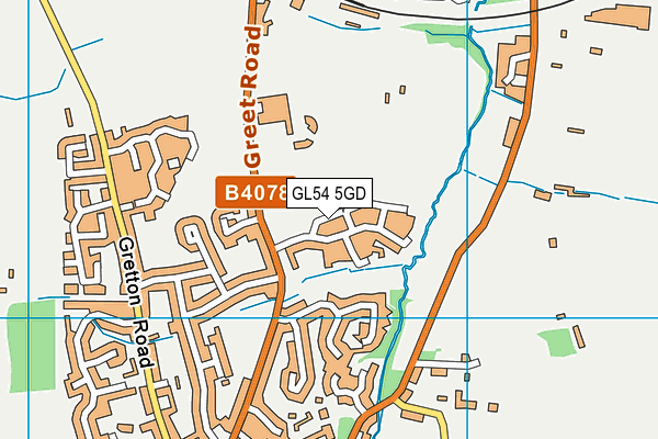 GL54 5GD map - OS VectorMap District (Ordnance Survey)