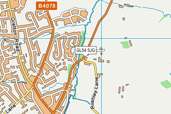 GL54 5JG map - OS VectorMap District (Ordnance Survey)