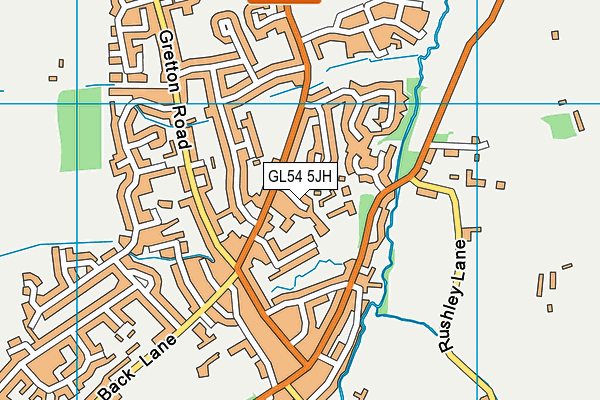 GL54 5JH map - OS VectorMap District (Ordnance Survey)