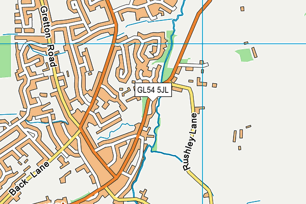 GL54 5JL map - OS VectorMap District (Ordnance Survey)