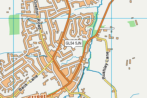 GL54 5JN map - OS VectorMap District (Ordnance Survey)