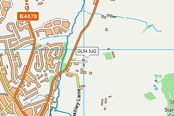 GL54 5JQ map - OS VectorMap District (Ordnance Survey)